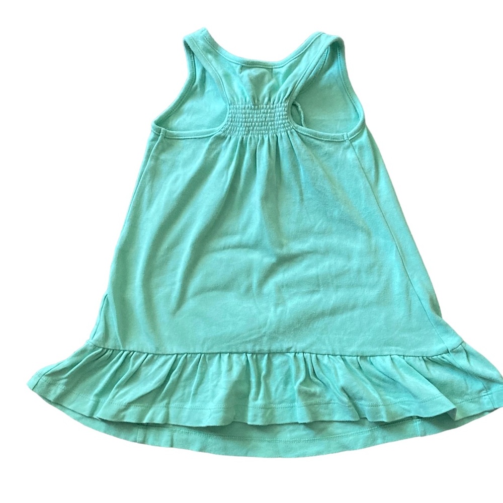 E-Land‎ green cotton Lauren sleeveless dress, size 2T - Picture 3 of 4